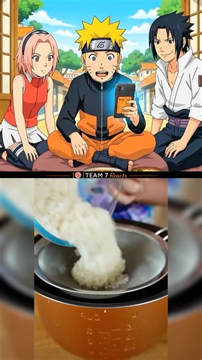 Team 7 Reacts to Sasuke's favorite Okaka Onigiri 🍙😳