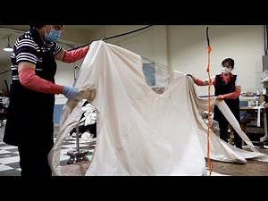 Process of Making an Octagonal Camping Tent. Camping Goods Factory in Korea.