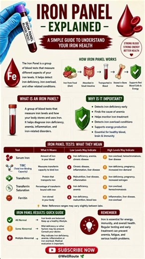 Iron Panel Blood Test Explained|Understand Ferritin, TIBC, Transferrin & Iron Levels#bloodtest