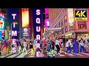 4k NYC Driving Through Times Square Manhattan New York 🗽💫