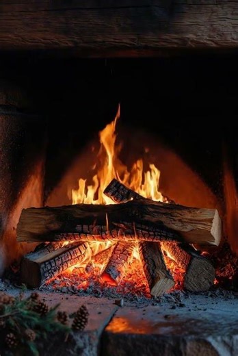 Yule Log Ember Glow – Warm Nordic Hurdy-Gurdy & Lute
