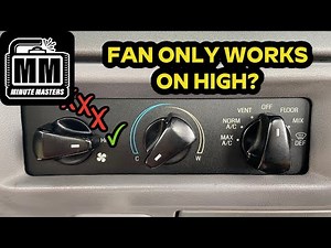 Fan Does Not Work on Low / How to Replace a Blower Motor Resistor | 1995 Ford F150