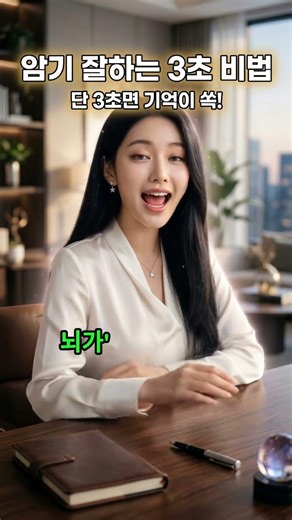 제목: 암기 진짜 잘하는 3초 비법 #암기법 #3초암기 #공부법