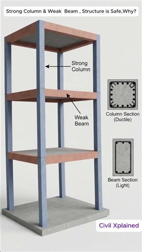 Strong Column Weak Beam Explained | Earthquake Design Animation