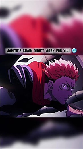 MAHITO'S DOMAIN DIDN'T WORK FOR YUJI 🥶 #jujutsukaisen #jjk #yuji #anime #amv