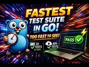 This Go Test Suite Is So Fast You Can’t Watch It 👀 | Automation Demo