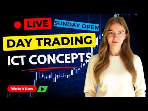 🔴 LIVE Sunday Futures Open | Day Trading ES NQ | ICT Concepts | Apr 12