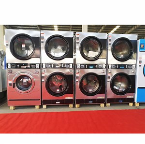[Hot Item] Commercial Laundromat Coin Operated Stacked Washer and Dryer