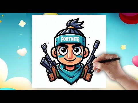 How to draw Fortnite - Drawing step by step