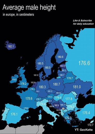 Average male height