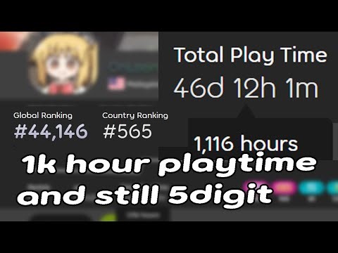 Playing osu (I'm addicted to big numbers!!!