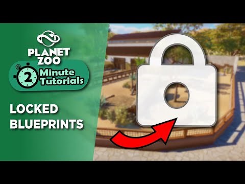 Easy fix! Locked blueprints | 2 minute tutorials | Planet Zoo