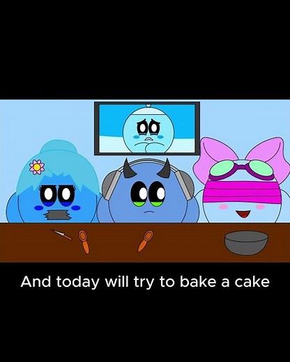 baking a cake challenge (animation meme) #kirby #funny #cute #animation #shorts #cartoon