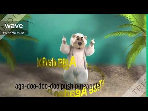 energizer Agadoo bear with lyrics
