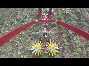 Ciclo-azada manual de dos ruedas Terrateck con escardadora de dedos