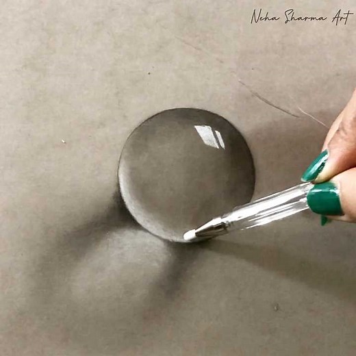 How to draw a crystal ball ❤️❤️🔥 It’s so easy 😍🙌🏼 | Neha Sharma Art