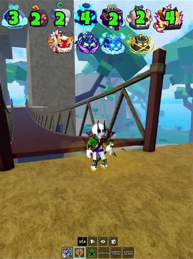 All the F skills of the fruits VS Hydra Island (Sea 3) #bloxfruits #roblox #fruit