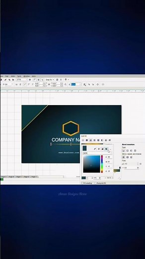 Easy Steps to Create a Professional Business Card in CorelDRAW 💻#businesscarddesign #coreldraw