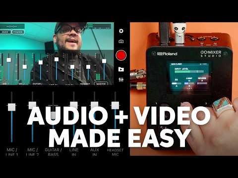 The Roland GO:MIXER STUDIO Makes Video Content Easy