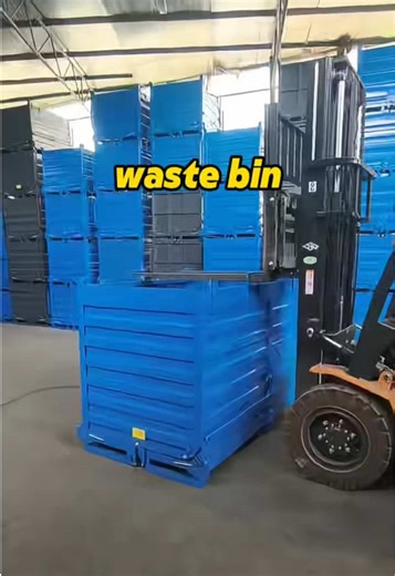 #scrap collecting tank#Metal turnover box#Self-unloading turnover box。Have you ever seen a self-unloading turnover box?