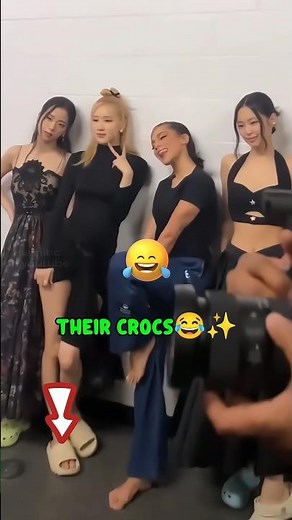 Blackpink members and their crocs😂✨#shorts #blackpink #jisoo #jennie #rosé #lisa