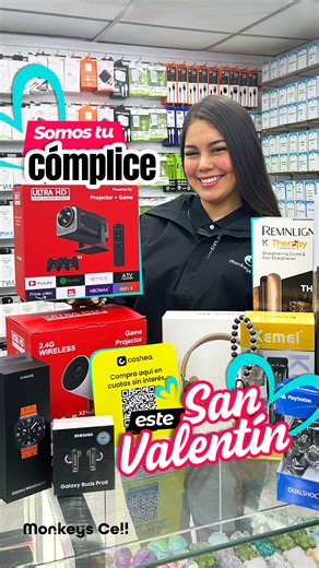 En Monkeys Cell nos pusimos la capa de cómplices para que este 14 de febrero. Tenemos de todo: ⌚ Tecnología: Relojes de última generación. 🎧 Estilo: Audífonos. 🔊 Música: Cornetas para subir el volumen. 🎮 Diversión: Controles y proyectores. ✨ Cuidado personal: Lo mejor en belleza. 📱 Accesorios: Forros y straps brutales. ⚠️ Consejo de amigos: No lo dejes para última hora... ya sabemos cómo termina eso. 😅 ¡Pídelo ya y nosotros nos encargamos del resto con DELIVERY GRATIS! 🚚 Delivery gratis en