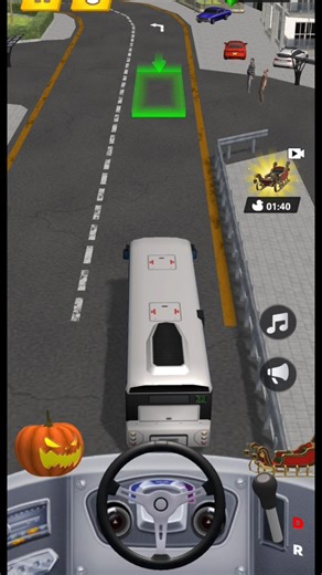 “Pro Bus Driver in Vehicle Master Simulator 😍🚍 | Satisfying Driving” #gamingshorts