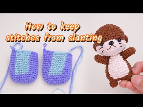 What you need to know before crochet | How to avoid slanting stitches | 如何避免钩织时的斜线问题