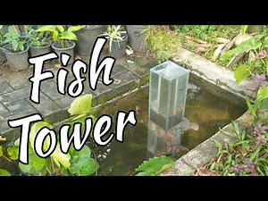 Building A Fish Tower In The Pond | Vertical 2 Storey Fish Pond For Aquarium