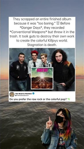 The secret album MCR threw in the trash. #MyChemicalRomance #DangerDays #ConventionalWeapons