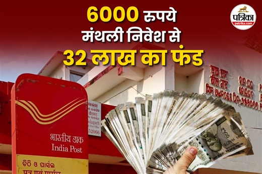 Post Office की PPF स्कीम में हर महीने 6000 रुपये डालकर बना सकते हैं 32 लाख का फंड, जानिए कैसे