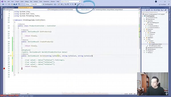 25) Asp.NET Core 5.0 - Kullanıcıdan Veri Alma Yöntemleri - Form Üzerinden Veri Alma