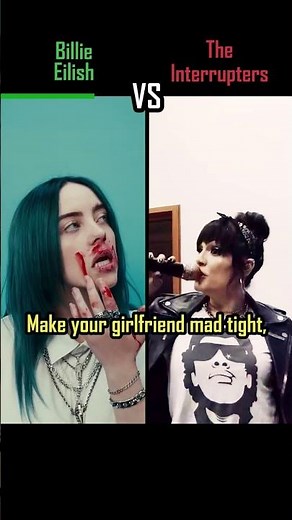 THE INTERRUPTERS vs BILLIE EILISH - bad guy - #shorts #versus #music