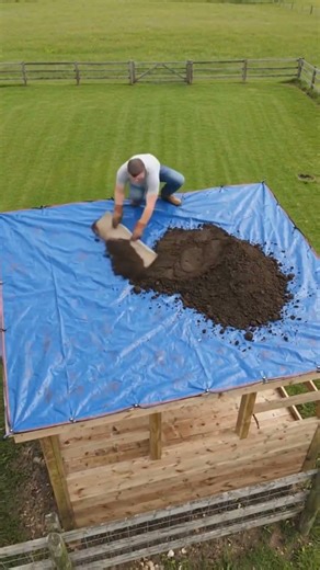 Perfect Farmhouse Lawn 😍 | Top Down Aerial View in 4K | So Clean It Looks Unreal!