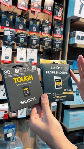 Renoh DZ on Instagram: "CARTE MEMOIRE LEXAR CFE TYPE A GOLD 320GB 900MBS ✅👌❤️🔥 Prix : 68000 DA CARTE MEMOIRE SONY TOUGH G CFE TYPE-A 80GB 👌❤️🔥✅ Prix : 47000 DA CARD READER LEXAR TYPE A / SD RW530 🔥✅❤️👌 Prix : 19 500 DA #photography #videography #renohdz #smartphone #dz #filmmaking #caméra"