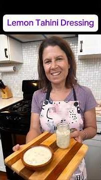Easy Lemon Tahini Salad Dressing Recipe | Easy Vegan Recipes