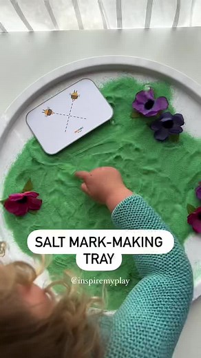 Colorful Salt Writing Activity for Kids