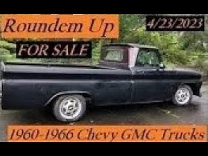 FOR SALE 49 different 1960 1966 Chevy GMC Trucks