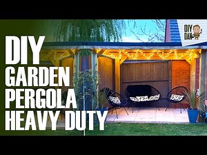 HOW TO MAKE A GARDEN PERGOLA, CHEAP AND EASY, DIY