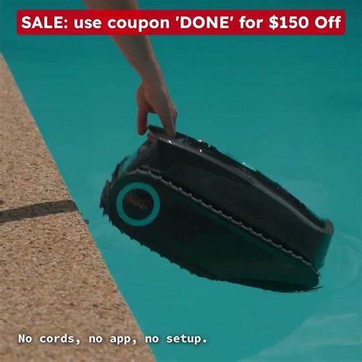 Use Coupon 'DONE' For $150 Off Aiper Scuba SL Cordless Robotic Pool Cleaner