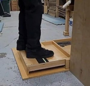 Birch Plywood Pull-out Step Stool: Under Cabinet Push to Open and Soft Closing Premium Undermount Slides (4" H) With Outer Box Enclosure - Etsy