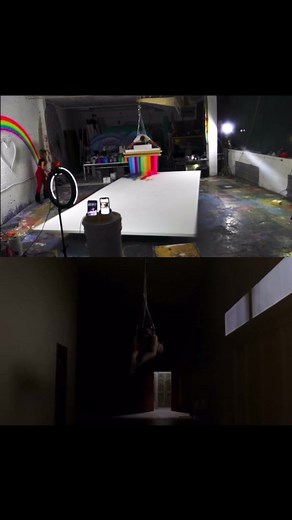 Duding the Big Lebowski , inspired by @juliannemoore character, Maude Lebowski, painting scene. Had to make this edit 😂 Flying across a 20ft by 10ft canvas!!! Credits: Filmed: @max.brauch Studio Support: @lacedwithsparkles Cameo: @thejeffbridges Cameo: @juliannemoore Painting: @triart.mfg Canvas: @faux_cadres_canal_stretchers #biglebowski #thedudeabides