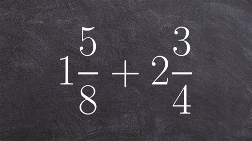 How to add fractions when written as mixed numbers - What is homework?