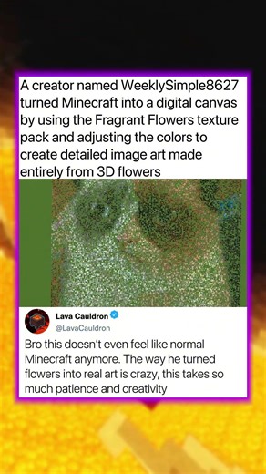 A creator turned Minecraft into a digital canvas...