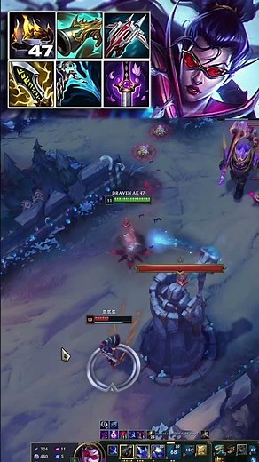 100% CRIT FULL LETHALITY VAYNE ONE SHOT?! 😱 | Insane Vayne Build #shorts