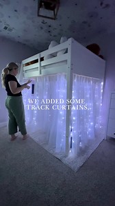 7.6K views · 58 reactions | links: https://liketk.it/5b3xV 懶 loft beds are THE best space savers! #kidsbedroom #girlsbedroom #loftbed #loftbedcurtains | Creatively Crisp | Facebook
