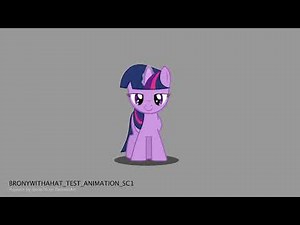 Pony Animation Testing : Filly Twilight Sparkle