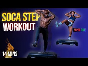 TRANSFORM your Body with a 14-MIN SOCA STEP WORKOUTt - 10,000+ steps achieved! (HAVE TO TRY THIS)