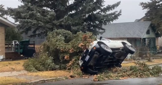 Strong winds whip across Montana