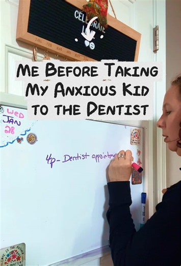 Me Before Taking My Anxious Child to the Dentist Kids with anxiety and OCD often struggle with the dentist for many different reasons. For some kids, like my child, it is the fear of gagging and choking. For others, it can be the fear of something contaminated in their mouth. Or the fear that something could be “poisoned”or harmful. So what looks like resistance or procrastination is often a nervous system trying to feel safe. That is why appointments can turn into long countdowns, negotiations,